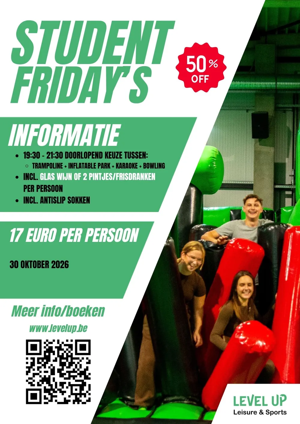 Affiche van Student Friday's op 30 oktober 2026