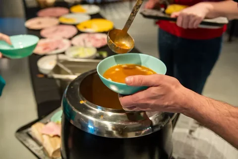 Soep uit de soepketel